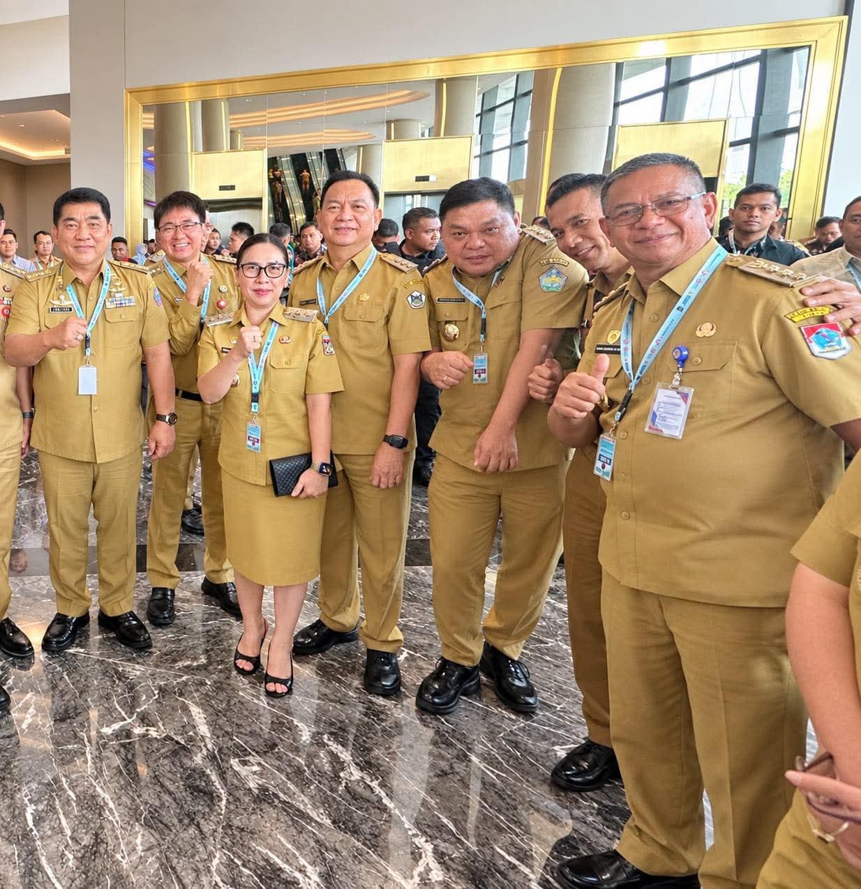 Bupati Bolaang Mongondow Timur Oskar Manoppo menghadiri Rakornas TPAKD 2026 di JIExpo Kemayoran Jakarta yang dibuka Presiden Prabowo Subianto