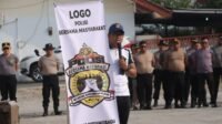 Kapolres Kotamobagu AKBP Abdul Kholik sosialisasikan makna logo Polisi Bersama Masyarakat di Polsek Kotamobagu